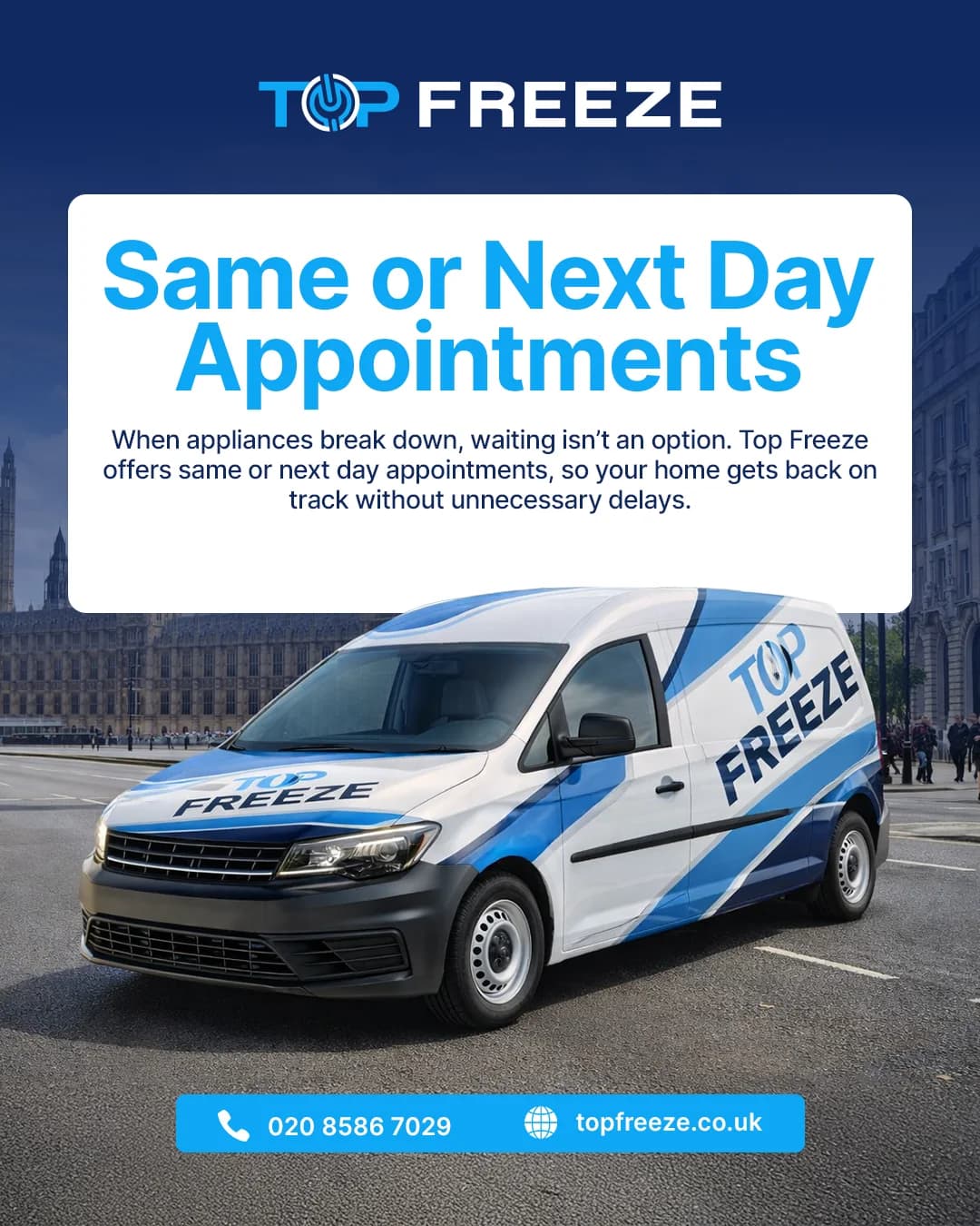 Top Freeze appliance repair services