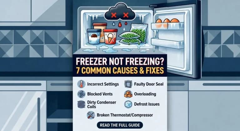 Why Is My Freezer Not Freezing Properly? Causes, Fixes and What Actually Works