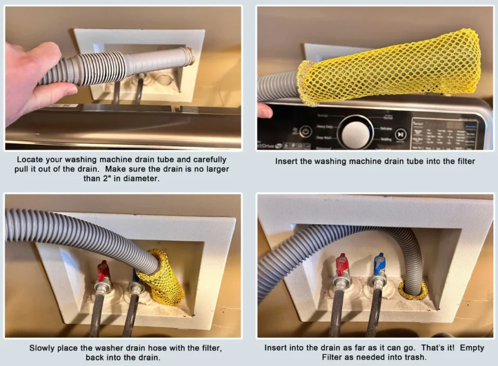 Appliance repair in London – step by step guide to installing a washing machine drain hose lint filter